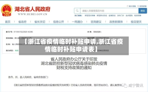 【浙江省疫情临时补贴申请,浙江省疫情临时补贴申请表】-第3张图片