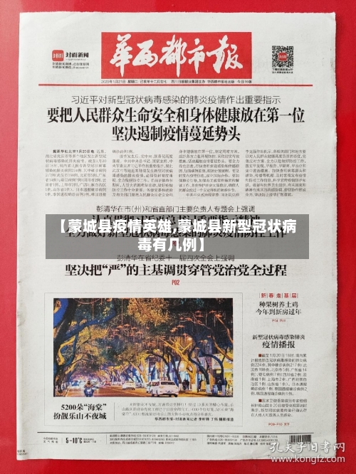 【蒙城县疫情英雄,蒙城县新型冠状病毒有几例】-第2张图片