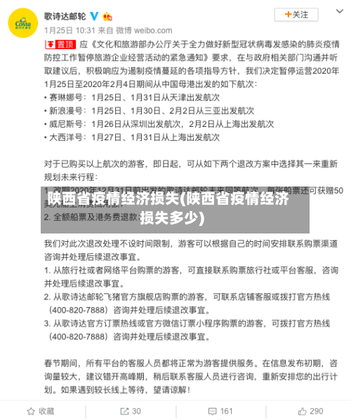 陕西省疫情经济损失(陕西省疫情经济损失多少)