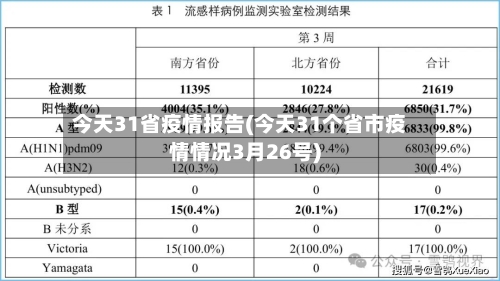 今天31省疫情报告(今天31个省市疫情情况3月26号)