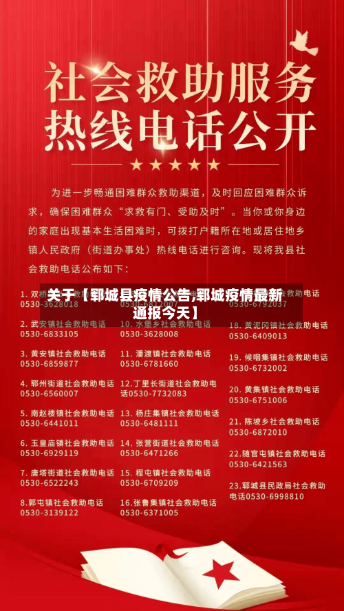 关于【郓城县疫情公告,郓城疫情最新通报今天】