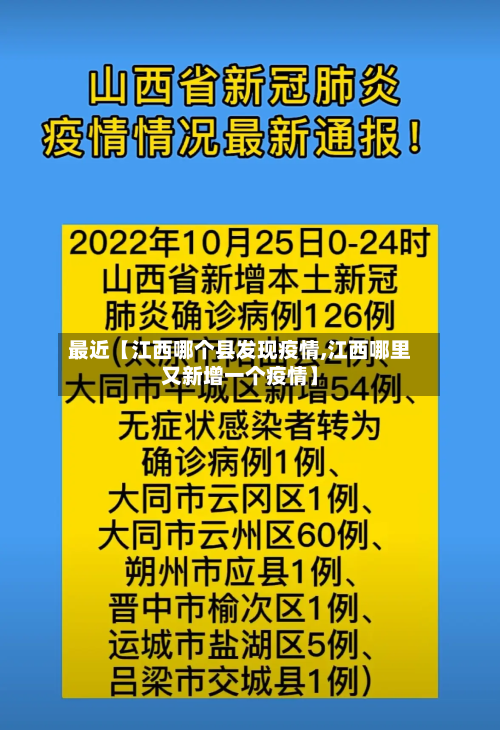 最近【江西哪个县发现疫情,江西哪里又新增一个疫情】-第2张图片