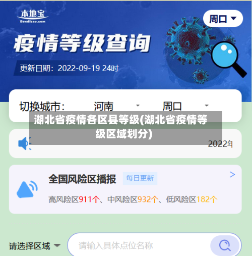 湖北省疫情各区县等级(湖北省疫情等级区域划分)