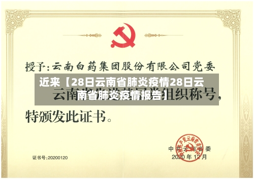 近来【28日云南省肺炎疫情28日云南省肺炎疫情报告】