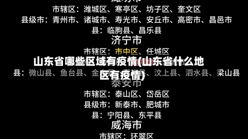山东省哪些区域有疫情(山东省什么地区有疫情)-第2张图片