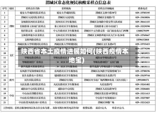 陕西省本土疫情进展如何(陕西疫情本地宝)-第2张图片