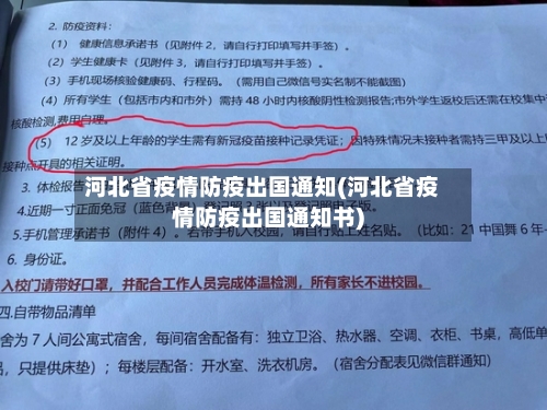 河北省疫情防疫出国通知(河北省疫情防疫出国通知书)