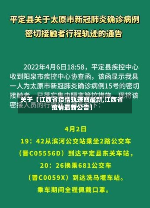 关于【江西省疫情轨迹图最新,江西省疫情最新公告】