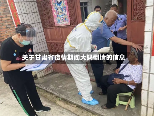 关于甘肃省疫情期间大妈翻墙的信息-第2张图片