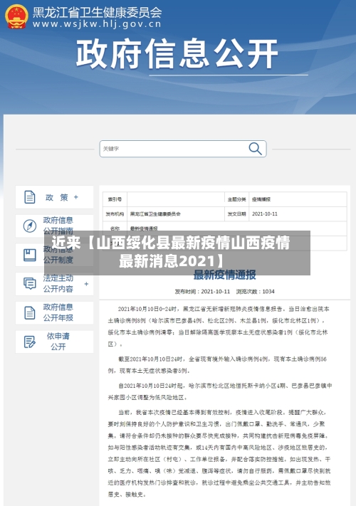 近来【山西绥化县最新疫情山西疫情最新消息2021】-第3张图片