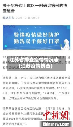 江苏省排查疫情情况表(江苏疫情协查)