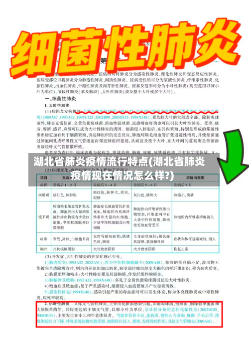 湖北省肺炎疫情流行特点(湖北省肺炎疫情现在情况怎么样?)