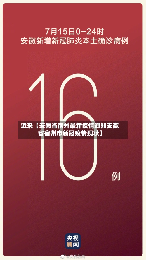 近来【安徽省宿州最新疫情通知安徽省宿州市新冠疫情现状】-第3张图片