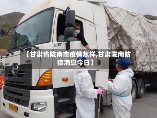 【甘肃省陇南市疫情怎样,甘肃陇南防疫消息今日】