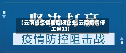 【云南省疫情期倒闭企业,云南疫情停工通知】