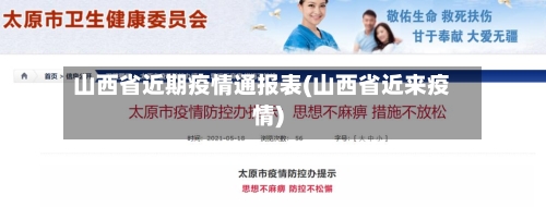 山西省近期疫情通报表(山西省近来疫情)-第2张图片